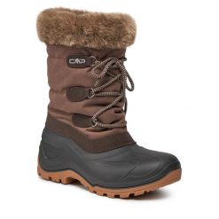Śniegowce CMP. Brązowe śniegowce damskie CMP, bez zapięcia. Za 429.99 zł.