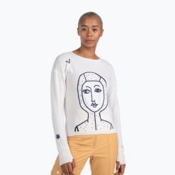 Sweter damski Rossignol Jcc Lina Pull. Białe swetry nierozpinane damskie Rossignol, bez wzorów, sportowe, bez kołnierzyka, bez ramiączek. Za 869.99 zł.
