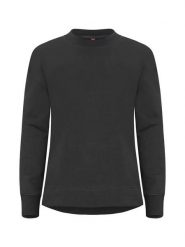 Clique Bluza Miami PRO Roundneck Women – French Terry, odporna na piling. Czarne bluzy damskie CLIQUE, m, bez wzorów, z bawełny, bez ramiączek, bez kaptura. Za 190.50 zł.
