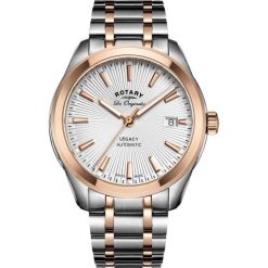 RABAT ZEGAREK ROTARY Legacy Automatic GB90167/06. Białe, analogowe zegarki męskie ROTARY, bez wzorów, ze stali. W wyprzedaży za 2,290.00 zł.