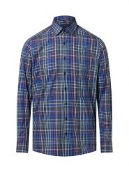 Finshley & Harding koszula biznesowa Mężczyźni Modern Fit Bawełna niebieski, 40. Niebieskie koszule męskie Finshley & Harding, m, bez wzorów, z bawełny, biznesowe, bez kołnierzyka, bez ramiączek. Za 159.95 zł.