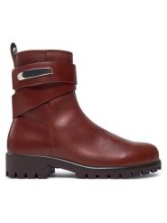 ECCO Botki Modtray W 49019301053 Brązowy. Brązowe botki damskie ecco, bez wzorów, ze skóry, bez obcasa, na płaskiej podeszwie, bez zapięcia. Za 699.99 zł.