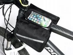 Torba rowerowa sakwa saszetka uchwyt rowerowy na telefon DUNLOP. Czarne saszetki i nerki męskie Dunlop, z materiału. Za 55.00 zł.