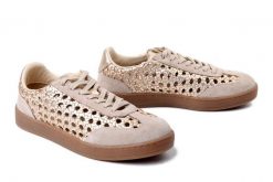 GIOSEPPO 78649 Ijebu gold, półbuty damskie. Żółte półbuty damskie Gioseppo, na lato, w ażurowe wzory, ze skóry, bez obcasa, bez zapięcia. Za 420.67 zł.