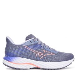 Buty do biegania Mizuno. Szare obuwie sportowe damskie Mizuno, bez wzorów, bez zapięcia, do biegania, mizuno wave. Za 629.99 zł.