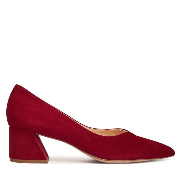 Czółenka HÖGL. Czerwone czółenka damskie HÖGL, bez wzorów, bez obcasa, bez zapięcia. Za 519.99 zł.