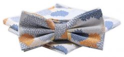 Mucha Męska Alties z Poszetką - Kolorowa, Duże Kwiaty. Krawaty i muchy Alties, bez wzorów, eleganckie. Za 54.00 zł.