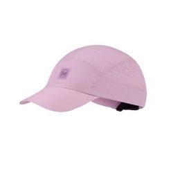 Czapka z daszkiem BUFF SPEED CAP SOLID AZALEA. Czerwone czapki damskie Buff, bez wzorów, z materiału. Za 139.90 zł.