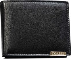 4U Cavaldi Portfel męski Cavaldi N992-P-GOS-BL czarny. Czarne portfele męskie 4U Cavaldi, bez wzorów. Za 59.00 zł.