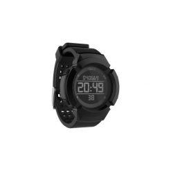 Sportowy zegarek W700xc M męski. Czarne zegarki męskie KALENJI, bez wzorów, z gumy, ze stali. Za 79.99 zł.