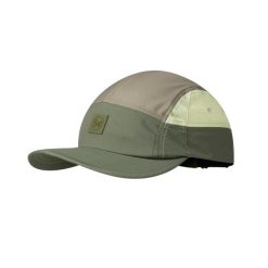 Czapka 5-panelowa Buff Go Domus. Zielone czapki damskie Buff, bez wzorów, z materiału, sportowe. Za 139.99 zł.