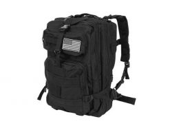Plecak Turystyczny Militarny Survival 38l c ISO TRADE. Czarne plecaki męskie TRIZAND, bez wzorów, z materiału, biznesowe. Za 140.95 zł.