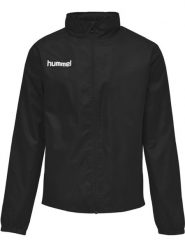 Kurtka Ortalion Hummel Promo Rain Jacket. Czarne kurtki męskie Hummel, xl, bez wzorów, z materiału, klasyczne, z kapturem. Za 144.00 zł.