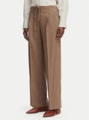 Marella Spodnie materiałowe Alloro 2613131115 Brązowy Regular Fit. Brązowe spodnie materiałowe damskie Marella, bez wzorów, z materiału. Za 1,069.00 zł.