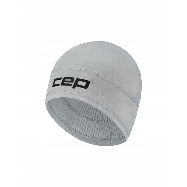 Ciepła zimowa czapka termiczna beanie unisex Core Run CEP. Szare czapki damskie CEP, na zimę, bez wzorów, z elastanu, sportowe. Za 79.00 zł.