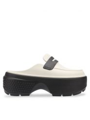 Crocs Klapki Stomp Loafer Clog 209937 Szary. Szare klapki damskie Crocs, bez wzorów, z tworzywa sztucznego, bez obcasa, bez zapięcia. Za 279.99 zł.