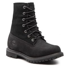 Trapery Timberland. Czarne trapery damskie Timberland, bez zapięcia. Za 629.99 zł.