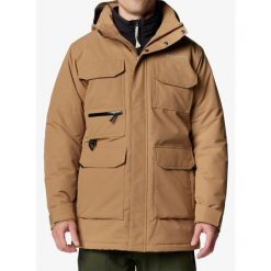 Kurtka zimowa męska Columbia Landroamer II Parka. Brązowe kurtki męskie Columbia, na zimę, m, bez wzorów, sportowe, bez kołnierzyka, bez kaptura. Za 860.99 zł.