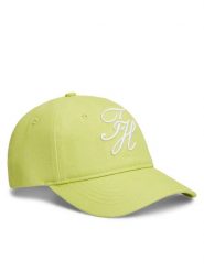 Tommy Hilfiger Czapka z daszkiem Logo Embroidery Baseball Cap AW0AW18338 Zielony. Zielone czapki damskie Tommy Hilfiger, bez wzorów, z bawełny. Za 209.99 zł.