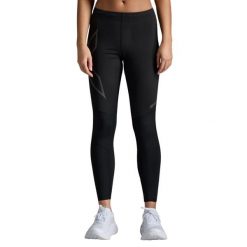 Damskie legginsy 2XU Ignition Shield. Czarne legginsy damskie 2XU, bez wzorów. W wyprzedaży za 451.35 zł.