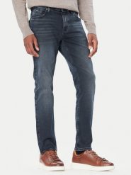 BOSS Jeansy 50568841 Granatowy Slim Fit. Niebieskie jeansy męskie Boss, z bawełny. Za 749.99 zł.