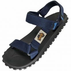 Sandały Gumbies Scrambler Sandal G-SC-UNI-NAVY niebieskie. Niebieskie sandały męskie bez wzorów, z gumy, bez zapięcia. Za 302.33 zł.