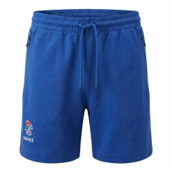 Krótkie spodenki damskie Francja TVL 2026/27. Niebieskie szorty damskie Adidas, bez wzorów, sportowe. Za 285.00 zł.