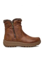 Go Soft Botki CEO-25106-01 Brązowy. Brązowe botki damskie GO SOFT, bez wzorów, z materiału, bez obcasa, na płaskiej podeszwie, bez zapięcia. Za 179.99 zł.