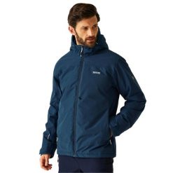 Męska Wodoodporna Kurtka Ocieplana Caspen. Niebieskie kurtki męskie Regatta, m, bez wzorów, z materiału, z kapturem. Za 180.99 zł.