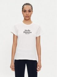 Helly Hansen T-Shirt W Core Graphic T-Shirt 54080 Biały Regular Fit. Białe t-shirty damskie Helly Hansen, l, bez wzorów, z bawełny, bez kołnierzyka, bez ramiączek. Za 159.99 zł.