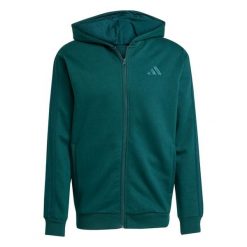 Bluza z kapturem adidas 3S FL. Zielone bluzy damskie Adidas, s, bez wzorów, z materiału, eleganckie, bez ramiączek, z kapturem. Za 328.05 zł.