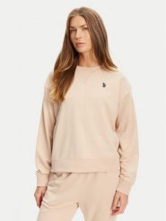 U.S. Polo Assn. Bluza WUP1492 Beżowy Regular Fit. Brązowe bluzy damskie U.S. Polo Assn., s, bez wzorów, z syntetyku, bez ramiączek, bez kaptura. Za 229.99 zł.