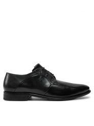 Bugatti Półbuty 311A5Q06 Czarny. Czarne buty wizytowe męskie Bugatti, bez wzorów, ze skóry, bez obcasa, bez zapięcia. Za 409.99 zł.