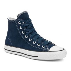 Trampki Converse Chuck Taylor All Star Pro Suede Hi. Niebieskie buty sportowe męskie Converse, bez wzorów, retro, bez zapięcia. Za 309.99 zł.