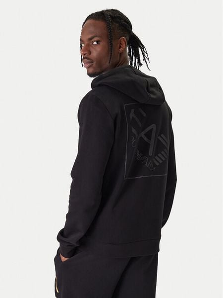 EA7 Emporio Armani Bluza 7M001490 AF17787 UC001 Czarny Regular Fit. Czarne bluzy męskie EA7 Emporio Armani, m, bez wzorów, z bawełny, bez ramiączek, bez kaptura. Za 589.99 zł.