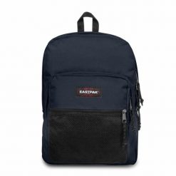Plecak Eastpak Pinnacle. Niebieskie plecaki męskie Eastpak, bez wzorów, z materiału, biznesowe. Za 329.99 zł.