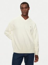 Calvin Klein Jeans Sweter J30J326452 Écru Regular Fit. Swetry męskie Calvin Klein Jeans, m, bez wzorów, z bawełny, bez kołnierzyka, bez ramiączek. Za 449.99 zł.