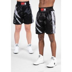 Hornell Boxing Szorty - Czarny/Szary. Szare szorty damskie GORILLA WEAR, bez wzorów, sportowe. Za 191.00 zł.