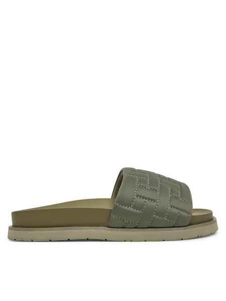 Gant Klapki 30507939 Khaki. Brązowe klapki damskie GANT, bez wzorów, z materiału, bez obcasa, bez zapięcia. Za 299.99 zł.