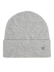 Calvin Klein Czapka LV04F8118G Szary. Szare czapki damskie Calvin Klein, na zimę, bez wzorów, z syntetyku. Za 169.99 zł.