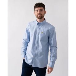 Koszula Lyle & Scott Plain. Niebieskie koszule męskie LYLE AND SCOTT, xl, bez wzorów, z bawełny, klasyczne, bez kołnierzyka, bez ramiączek. Za 322.70 zł.