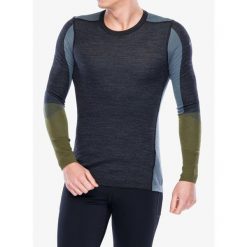 Bluza termoaktywna męska Smartwool Intraknit Thermal Merino BL Colorblock Crew. Szare bluzy męskie Smartwool, na zimę, l, bez wzorów, sportowe, bez ramiączek, bez kaptura. Za 440.99 zł.