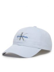 Calvin Klein Czapka z daszkiem Monologo Embroidery Baseball Hat LV04K5026G Błękitny. Niebieskie czapki damskie Calvin Klein, bez wzorów, z bawełny. Za 169.99 zł.
