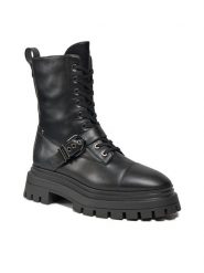 Stuart Weitzman Trapery Maverick Bedford Bte SF022 Czarny. Czarne trapery damskie Stuart Weitzman, ze skóry, bez zapięcia. Za 3,349.00 zł.