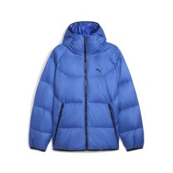 Męska kurtka puchowa z kapturem PUMA. Niebieskie kurtki męskie Puma, m, bez wzorów, z puchu, sportowe, z kapturem. Za 899.00 zł.