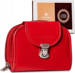 Peterson Skórzany portfel damski na zamek i klapkę Peterson. Portfele damskie Peterson. Za 161.11 zł.