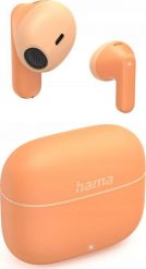 SŁUCHAWKI DOUSZNE TRUE WIRELESS “FREEDOM LIGHT II“ POMARAŃCZOWE. Brązowe słuchawki bezprzewodowe Hama. Za 78.27 zł.