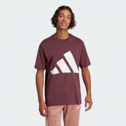 Koszulka Essentials Big Logo. Brązowe koszulki sportowe męskie Adidas, m, bez wzorów, z bawełny, bez ramiączek, na fitness i siłownię. Za 105.99 zł.