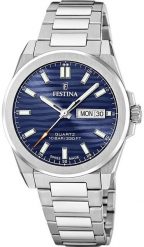 Zegarek męski Festina F20073-2 srebrny. Szare zegarki męskie Festina, bez wzorów, srebrne. Za 1,299.58 zł.