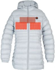 Glovii Ogrzewana Kurtka damska Gtfgl szara r. M. Szare kurtki sportowe damskie Glovii, m, bez wzorów, bez ramiączek, bez kaptura. Za 619.00 zł.